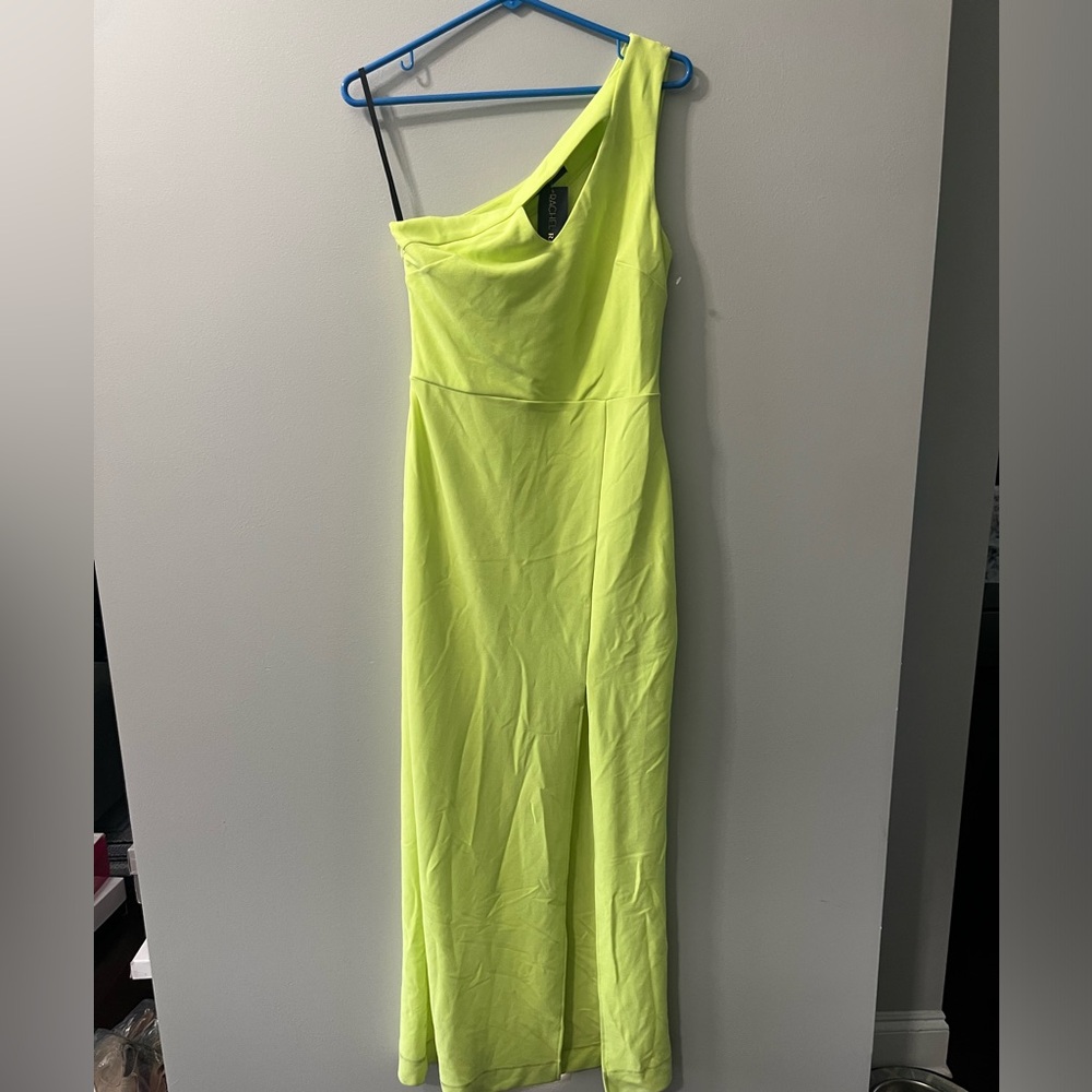 NWT New RACHEL RACHEL ROY One Shoulder green Dress Size‎ small - Picture 2 of 5